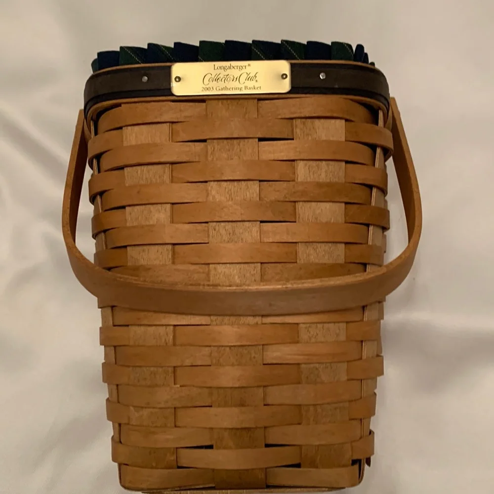 Longaberger 2003 Collector’s Club Gathering Basket Set